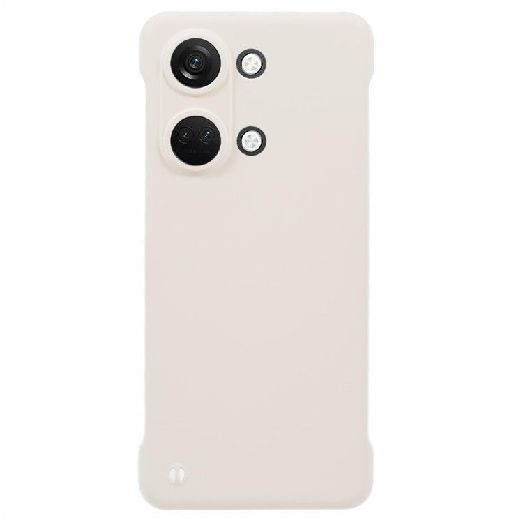 For OnePlus Ace 2V / Nord 3 5G Case Hard PC Frameless Phone Cover Skin-Touch Precise Lens Cutout - White