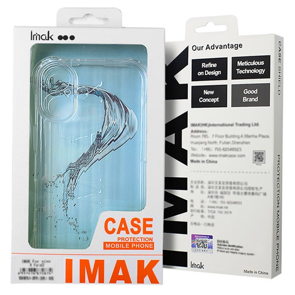 IMAK For Samsung Galaxy Z Flip7 FE 5G / Z Flip6 5G Clear Case PC+TPU Protective Phone Cover