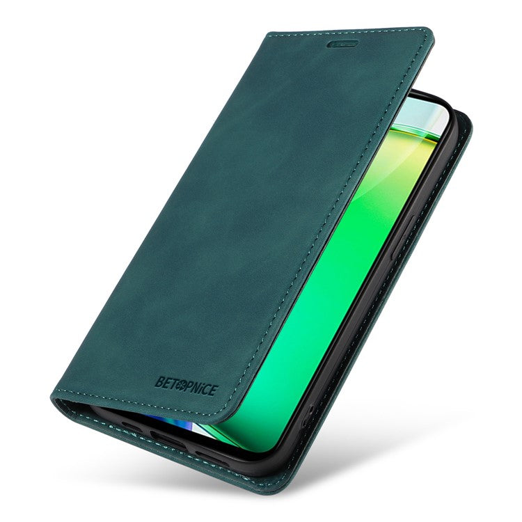 BETOPNICE 003 For vivo Y28 4G / iQOO Z9x 5G Case RFID Blocking Leather Phone Cover - Green