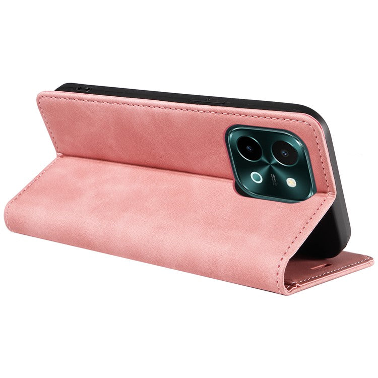 BETOPNICE 003 For vivo Y28 4G / iQOO Z9x 5G Case RFID Blocking Leather Phone Cover - Pink