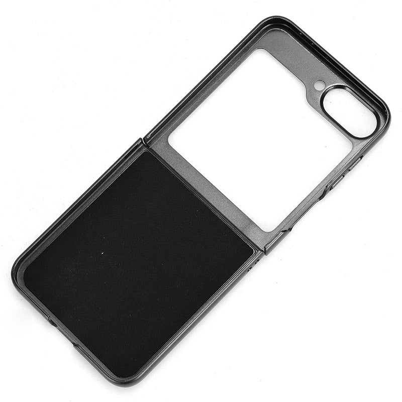 For Samsung Galaxy Z Flip6 5G Case Bottle Opener Wristband Leather+PC+TPU Phone Cover - Black