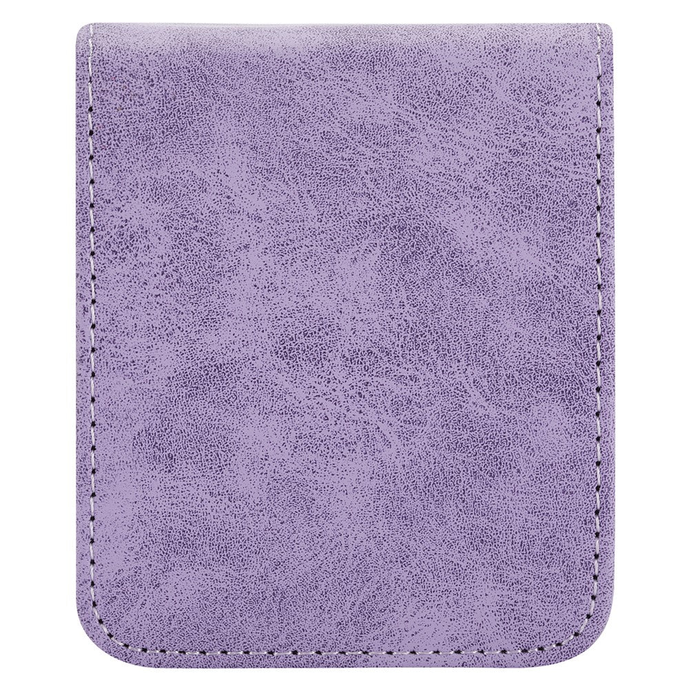 DF-05 For Samsung Galaxy Z Flip7 FE 5G / Z Flip6 5G Case PU Leather Magnetic Closure Phone Cover - Purple