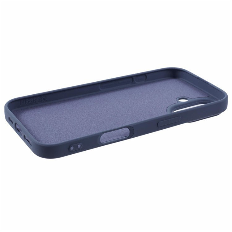 WANLONFENG RB1 Series For iPhone 16 Plus Case Screen Film Soft TPU Phone Cover - Lavender Grey