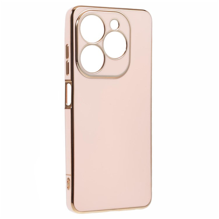 For Infinix Smart 8 4G / Hot 40i / TECNO Spark Go 2024 4G / Spark 20 Case TPU Electroplated Phone Cover - Pink