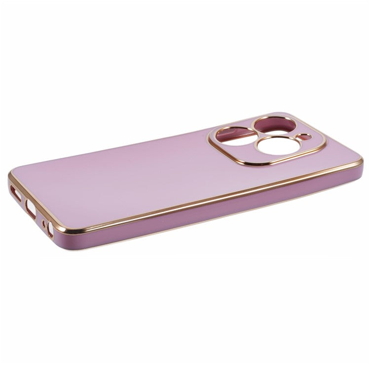 For Infinix Smart 8 4G / Hot 40i / TECNO Spark Go 2024 4G / Spark 20 Case TPU Electroplated Phone Cover - Purple