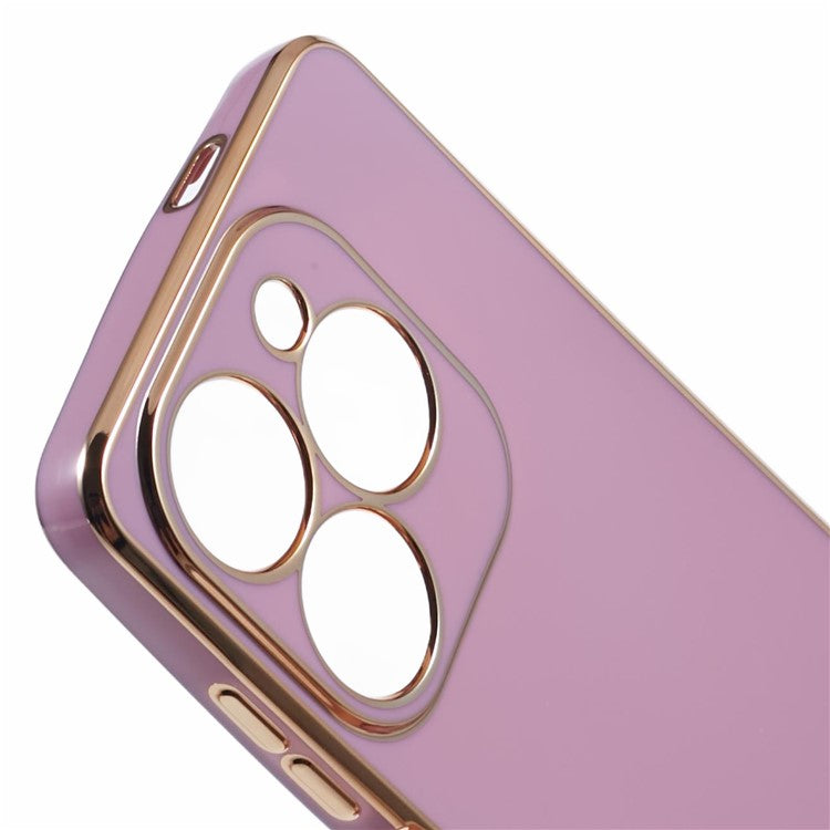 For Infinix Smart 8 4G / Hot 40i / TECNO Spark Go 2024 4G / Spark 20 Case TPU Electroplated Phone Cover - Purple