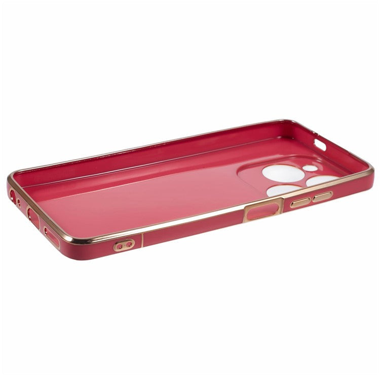 For Infinix Smart 8 4G / Hot 40i / TECNO Spark Go 2024 4G / Spark 20 Case TPU Electroplated Phone Cover - Red