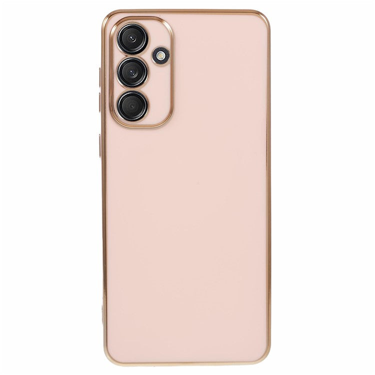 For Samsung Galaxy M55 5G / C55 5G / F55 5G Case Glossy 6D Electroplating TPU Phone Cover - Pink