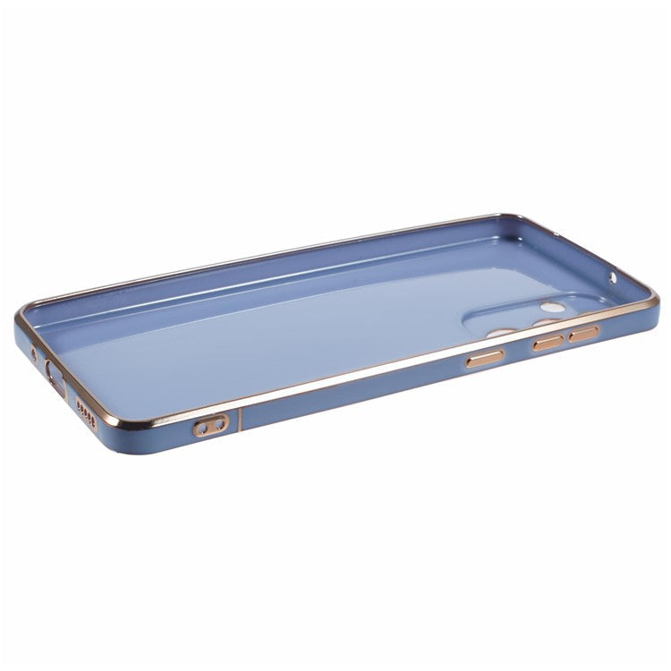 For Samsung Galaxy M55 5G / C55 5G / F55 5G Case with Astronaut Kicstand Electroplating TPU Phone Cover - Grey