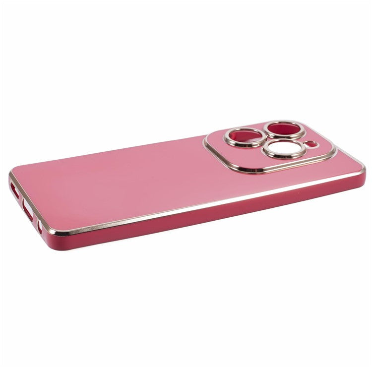 For Infinix Hot 40 / Hot 40 Pro / TECNO Spark 20 Pro Case 6D Electroplating Protective TPU Phone Cover - Red