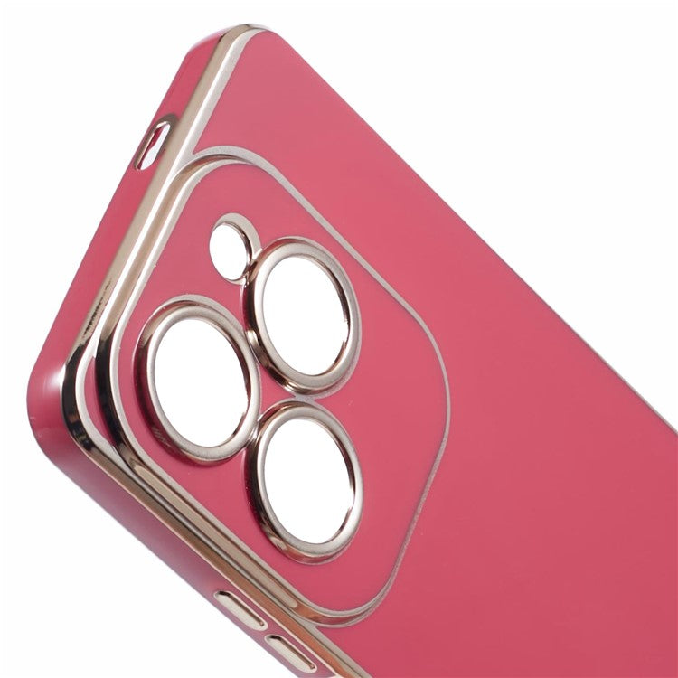 For Infinix Hot 40 / Hot 40 Pro / TECNO Spark 20 Pro Case 6D Electroplating Protective TPU Phone Cover - Red