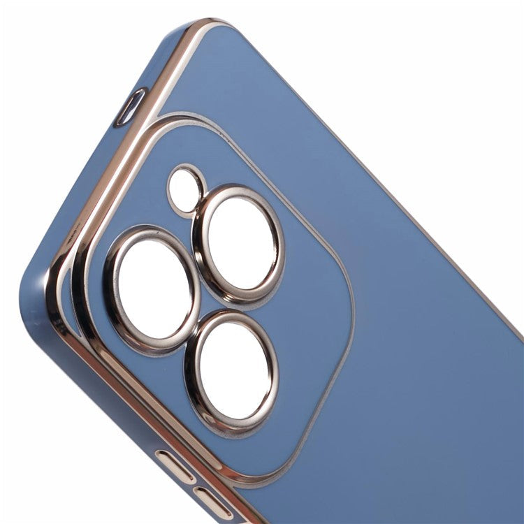 For Infinix Hot 40 / Hot 40 Pro / TECNO Spark 20 Pro Case 6D Electroplating Protective TPU Phone Cover - Blue