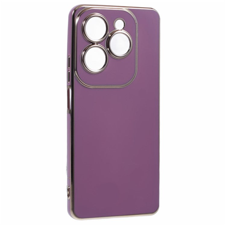 For Infinix Hot 40 / Hot 40 Pro / TECNO Spark 20 Pro Case 6D Electroplating Protective TPU Phone Cover - Purple