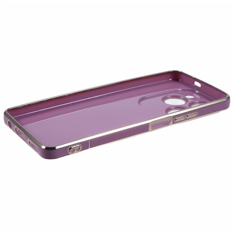 For Infinix Hot 40 / Hot 40 Pro / TECNO Spark 20 Pro Case 6D Electroplating Protective TPU Phone Cover - Purple