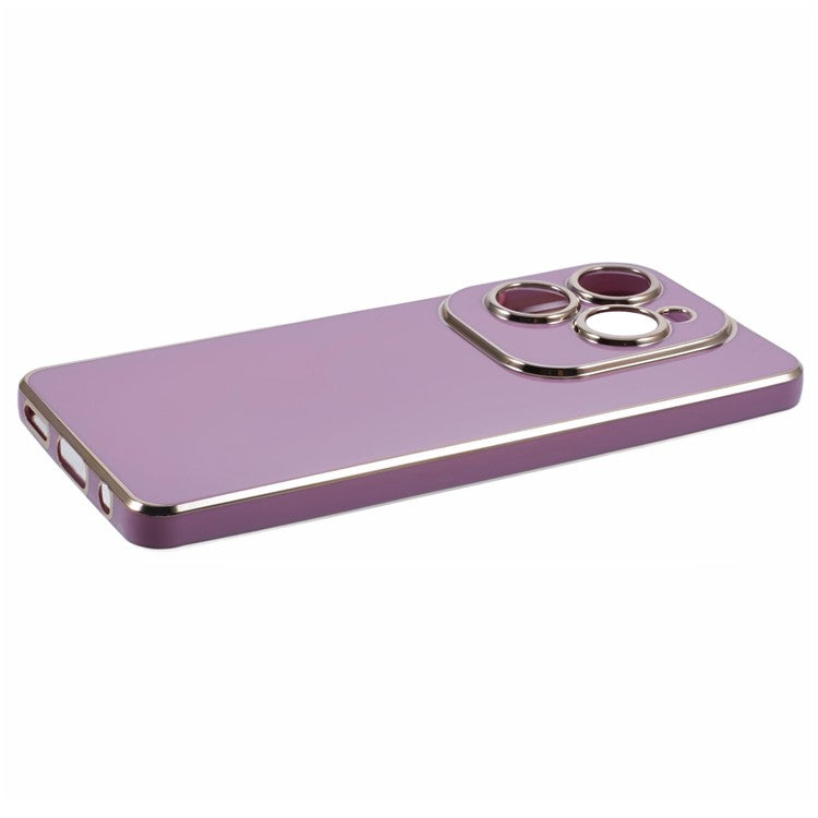 For Infinix Hot 40 / Hot 40 Pro / TECNO Spark 20 Pro Case 6D Electroplating Protective TPU Phone Cover - Purple