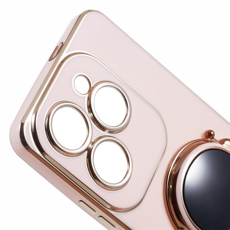 For Infinix Hot 40  /  Hot 40 Pro  /  TECNO Spark 20 Pro Case Soft TPU Phone Cover Astronaut Kickstand Holder - Pink