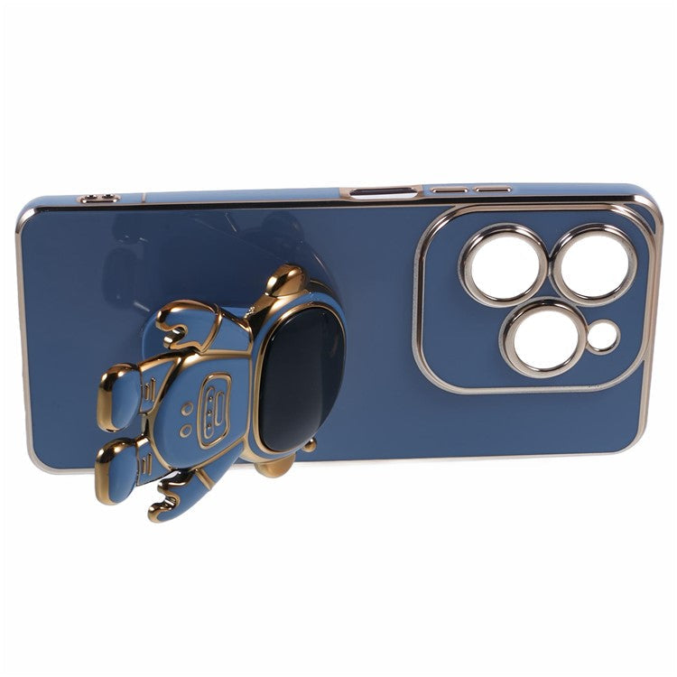 For Infinix Hot 40  /  Hot 40 Pro  /  TECNO Spark 20 Pro Case Soft TPU Phone Cover Astronaut Kickstand Holder - Blue