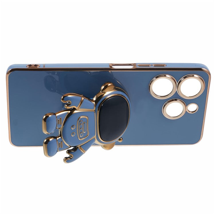 For TECNO Spark 10 Pro Case Astronaut Kickstand TPU Phone Cover Camera Protection - Grey