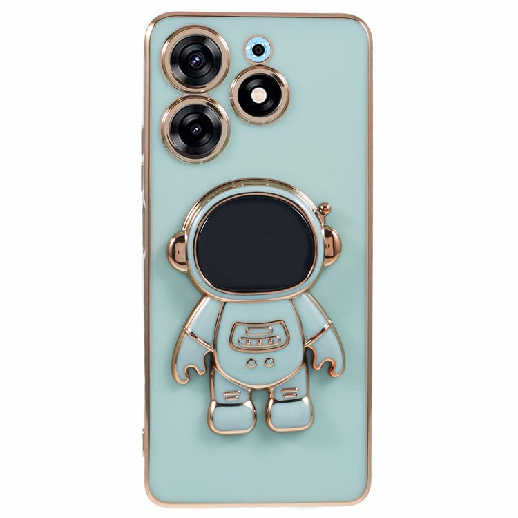For TECNO Spark 10 Pro Case Astronaut Kickstand TPU Phone Cover Camera Protection - Green