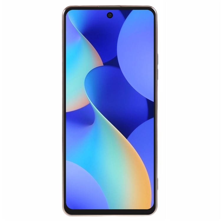 For TECNO Spark 10 Pro Case Electroplate Edge TPU Anti-Drop Phone Cover - Cyan