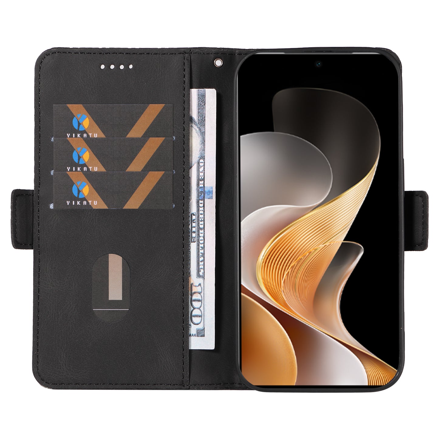 For vivo S19 5G / V40 5G Case Rhombus Splicing Leather Phone Cover - Black