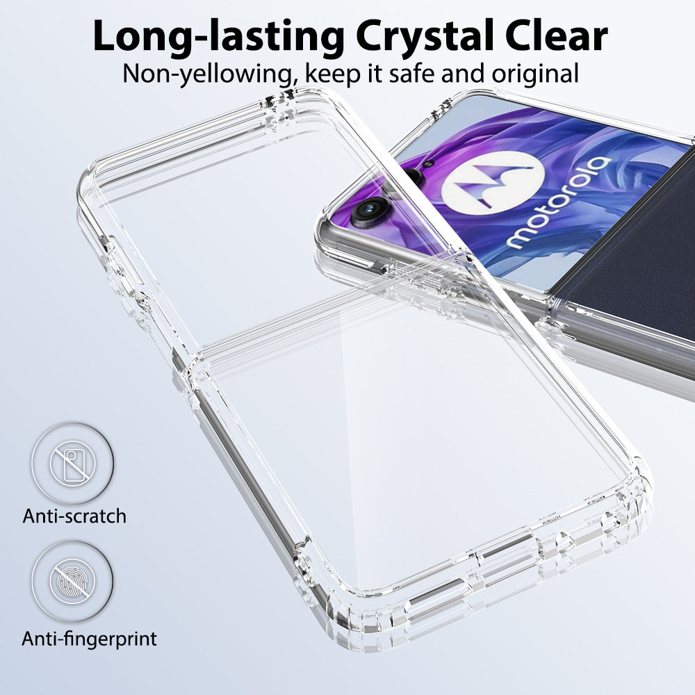 For Motorola Razr 50 Ultra 5G Case TPU+Acrylic Clear Phone Cover, Integrated Design