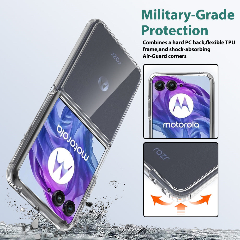 For Motorola Razr 50 Ultra 5G Case TPU+Acrylic Clear Phone Cover, Integrated Design
