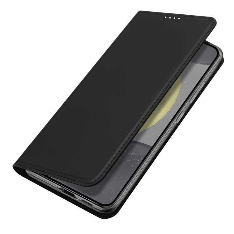 DUX DUCIS Skin Pro Series For Samsung Galaxy S24 FE Leather Case Card Holder Phone Cover - Black