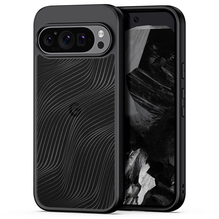 DUX DUCIS Aimo Series For Google Pixel 9 / Pixel 9 Pro Case TPU+PC Anti-Drop Cover (REACH Certification) - Black