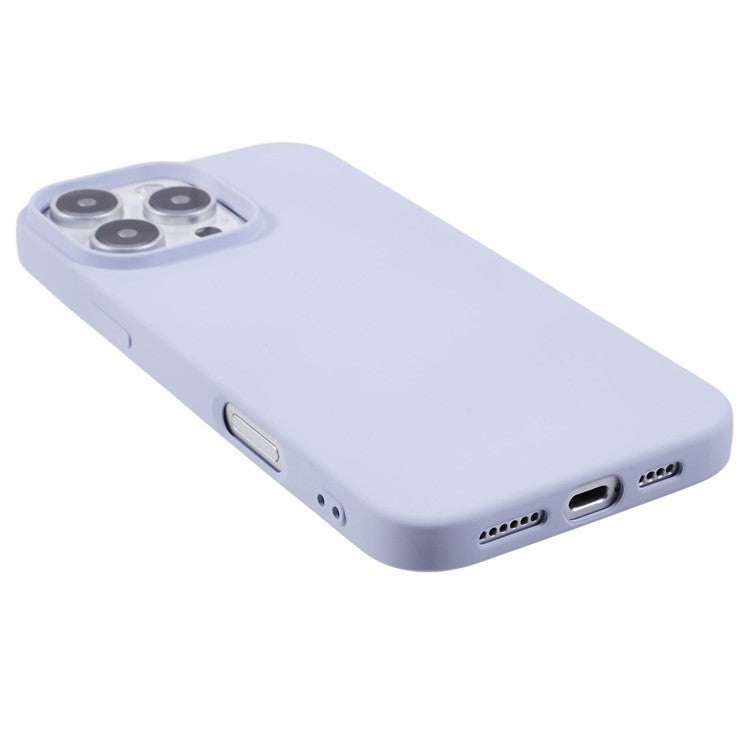 For iPhone 16 Pro Case Soft TPU Fiber Lining Protective Phone Cover - Light Purple