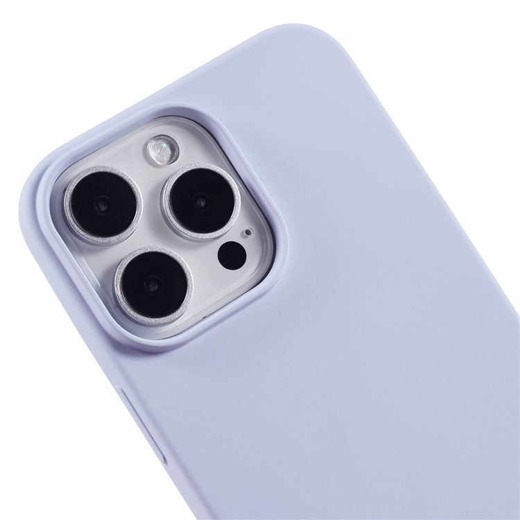 For iPhone 16 Pro Case Soft TPU Fiber Lining Protective Phone Cover - Light Purple