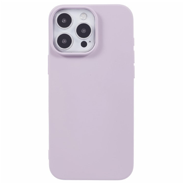 For iPhone 16 Pro Case Soft TPU Fiber Lining Protective Phone Cover - Purple