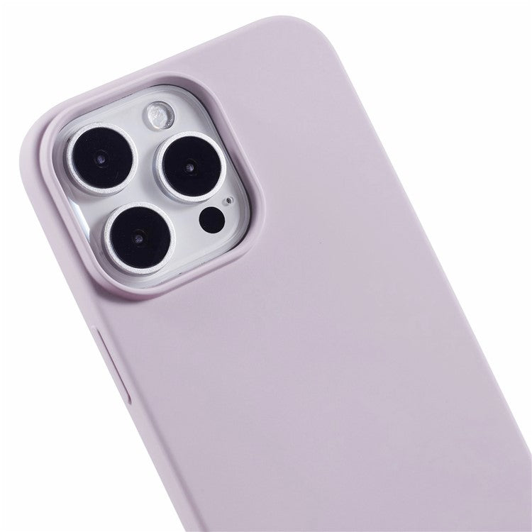 For iPhone 16 Pro Case Soft TPU Fiber Lining Protective Phone Cover - Purple