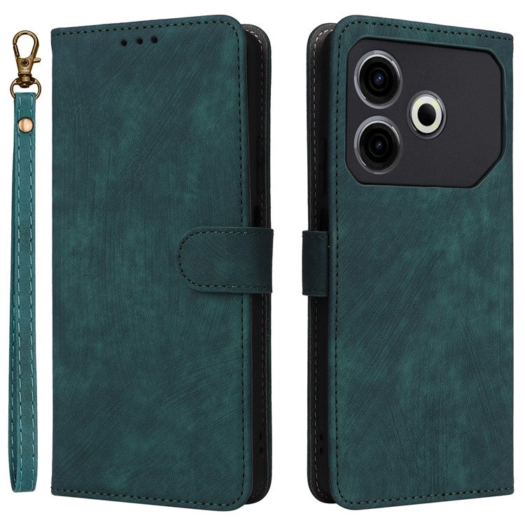 For TECNO Pova 6 Neo Case RFID Blocking PU Leather Wallet Stand Phone Cover - Green