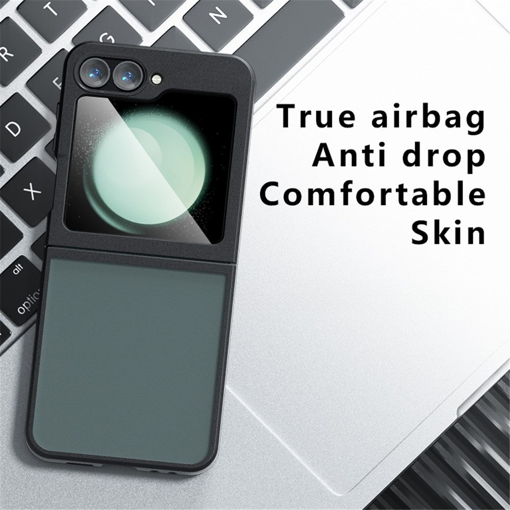 For Samsung Galaxy Z Flip7 FE 5G / Z Flip6 5G Shockproof Case TPU+PC Phone Cover - Transparent