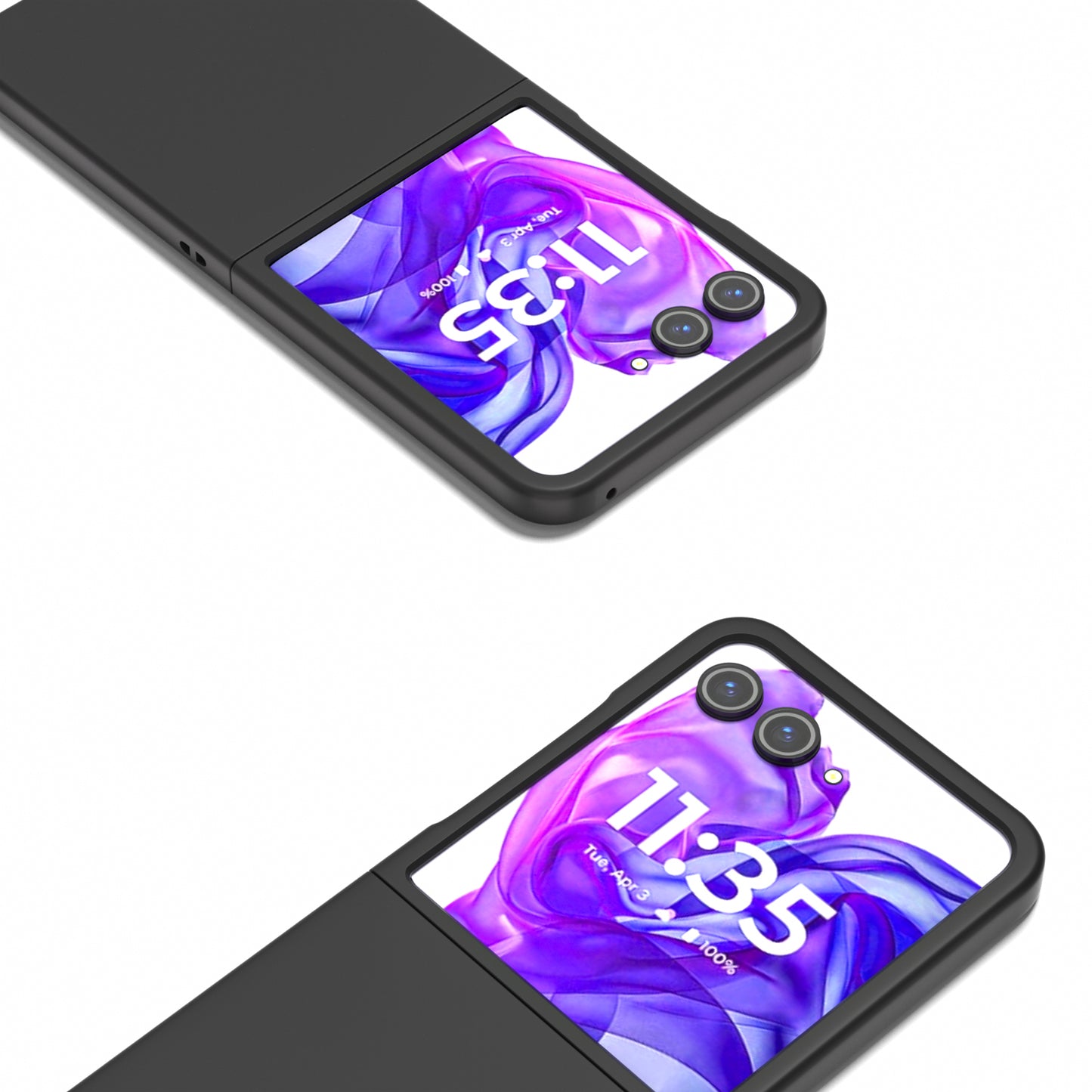 For Motorola Razr 50 Ultra 5G Case Hard PC Phone Cover Skin-Friendly Touch Feeling - Black