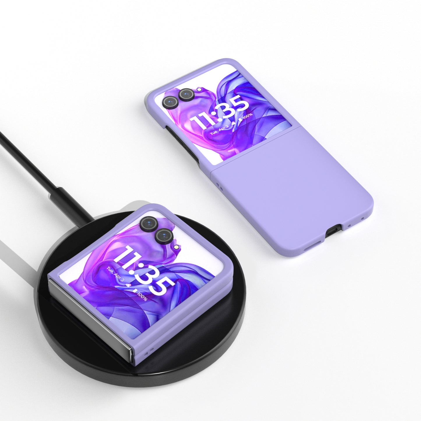 For Motorola Razr 50 Ultra 5G Case Hard PC Phone Cover Skin-Friendly Touch Feeling - Purple