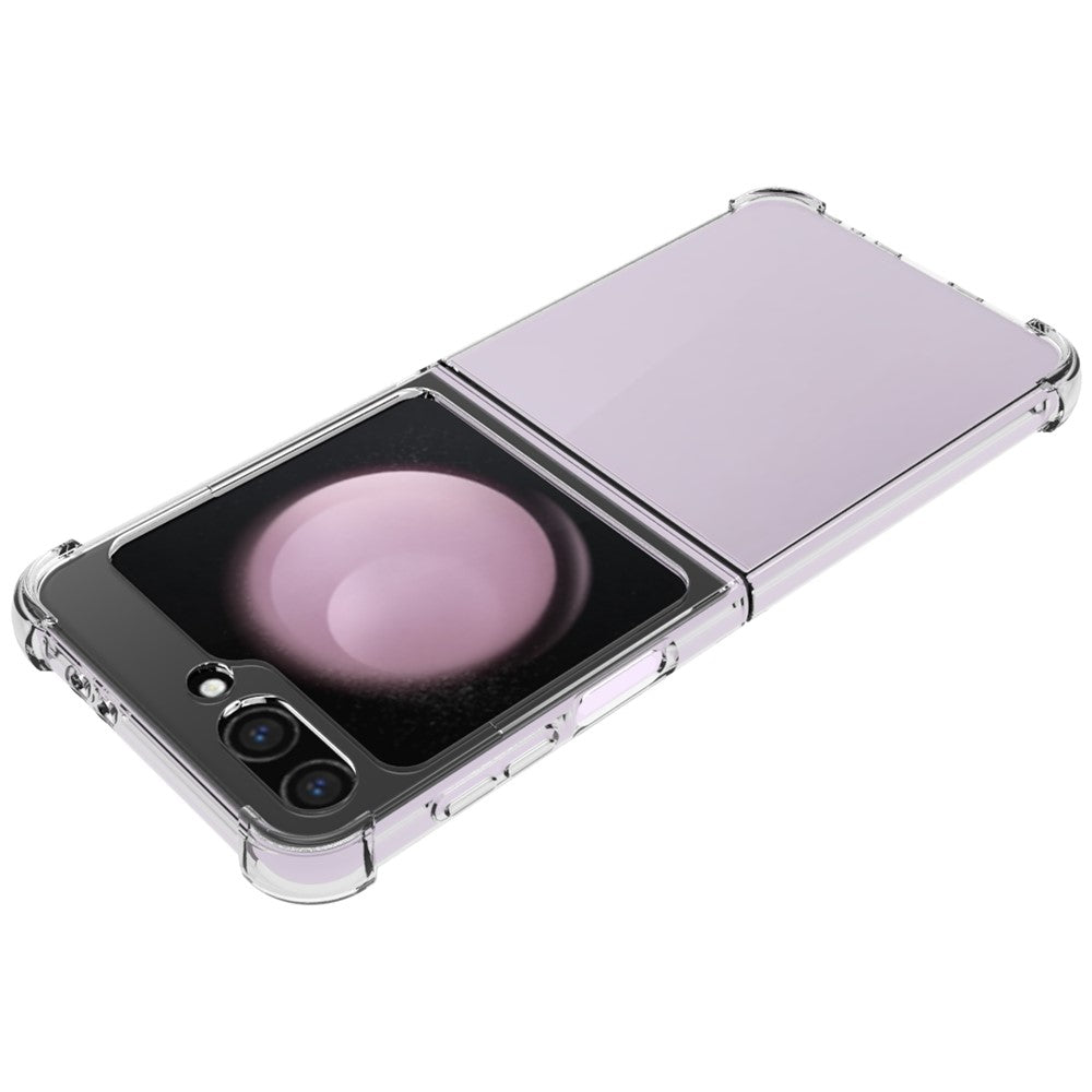 For Samsung Galaxy Z Flip7 FE 5G / Z Flip6 5G Slim-Fit TPU Phone Case Non-Slip HD Transparent Mobile Phone Cover