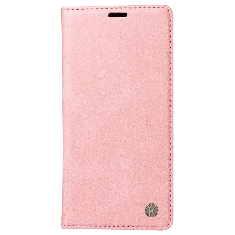 YIKATU YK-004 For Motorola Moto X50 Ultra 5G / Edge 50 Ultra 5G Case Leather Phone Wallet Cover Skin-Touch - Pink