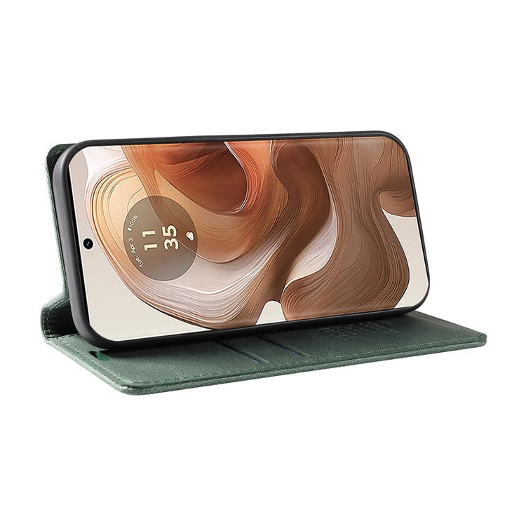 YIKATU YK-004 For Motorola Moto X50 Ultra 5G / Edge 50 Ultra 5G Case Leather Phone Wallet Cover Skin-Touch - Green