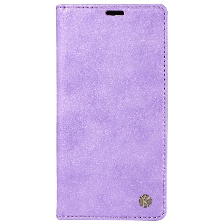 YIKATU YK-006 For Motorola Edge 50 Ultra 5G / Moto X50 Ultra 5G Wallet Case Litchi Texture Leather Phone Cover - Purple
