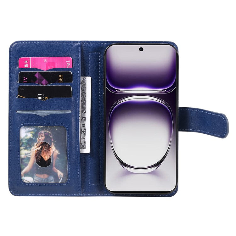 KT Multi-Functional Series-1 For Oppo Reno12 5G (Global) Case 10 Card Slots Leather Phone Cover - Blue