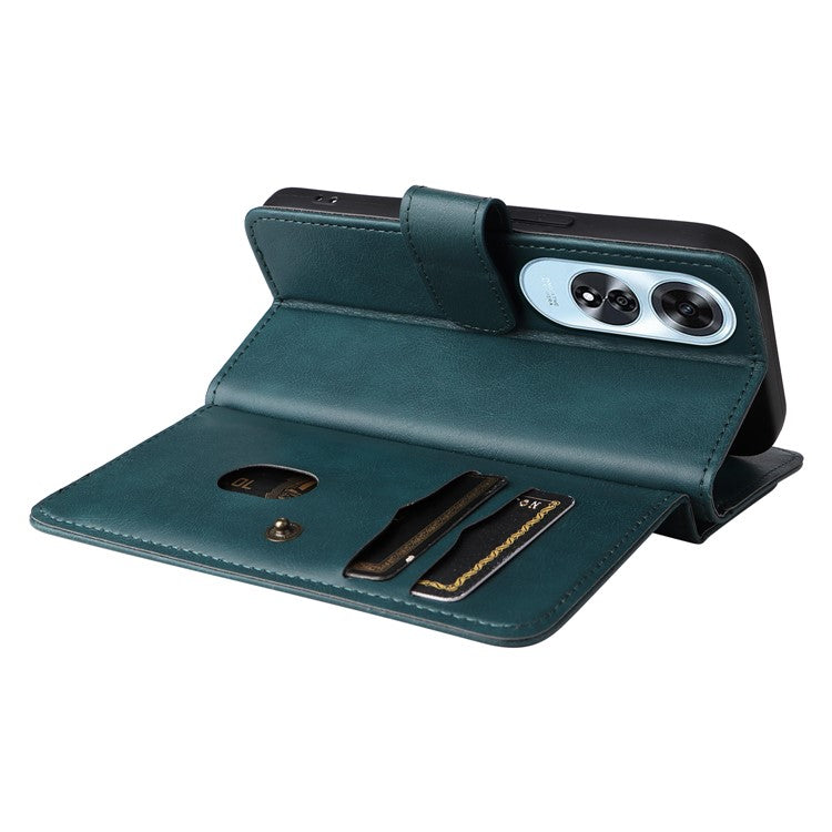 KT Multi-Functional Series-1 For Oppo A60 4G Case 10 Card Slots Leather Phone Cover - Green