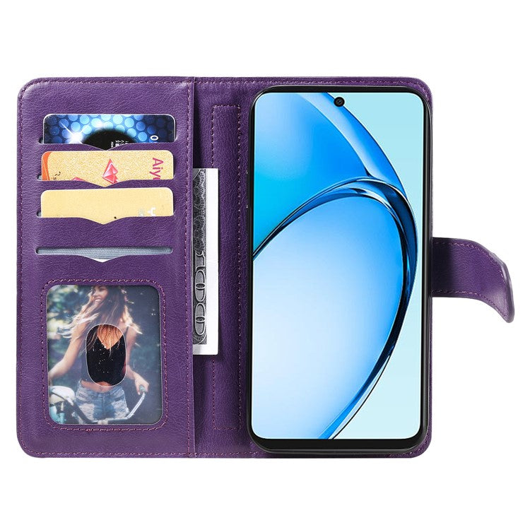 KT Multi-Functional Series-1 For Oppo A60 4G Case 10 Card Slots Leather Phone Cover - Purple