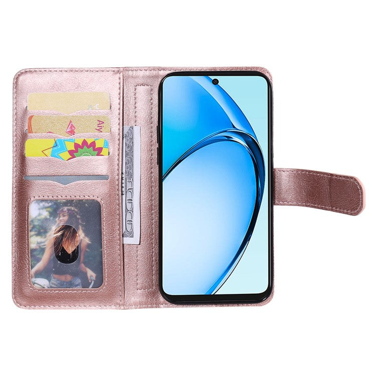 KT Multi-Functional Series-1 For Oppo A60 4G Case 10 Card Slots Leather Phone Cover - Rose Gold