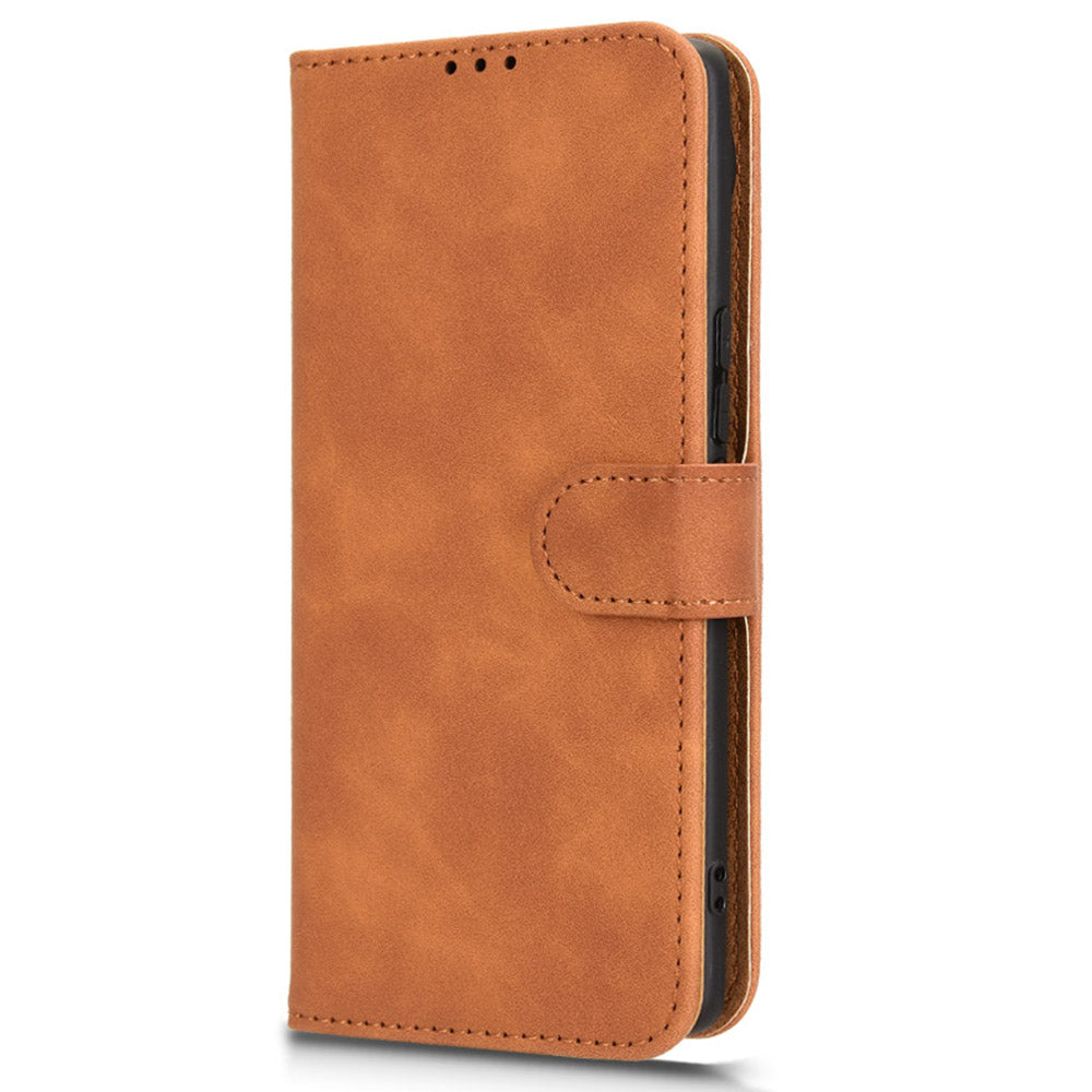 For vivo S19 Pro 5G / V40 5G Case Full Protection Leather Wallet Stand Anti-fall Phone Cover - Brown