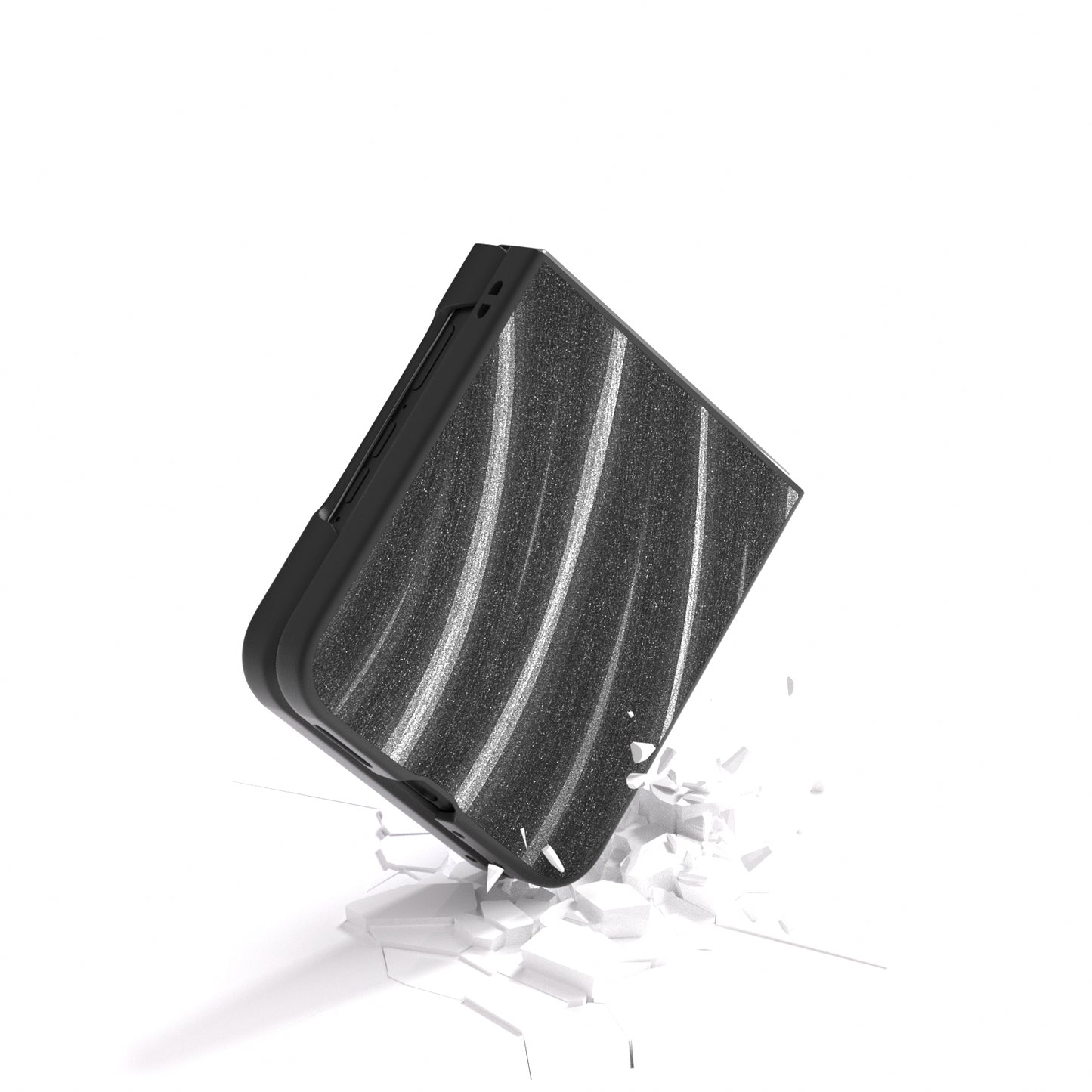 ABEEL Milky Way Series For Motorola Razr 50 Ultra 5G Case Shockproof PU+PC Phone Cover - Grey