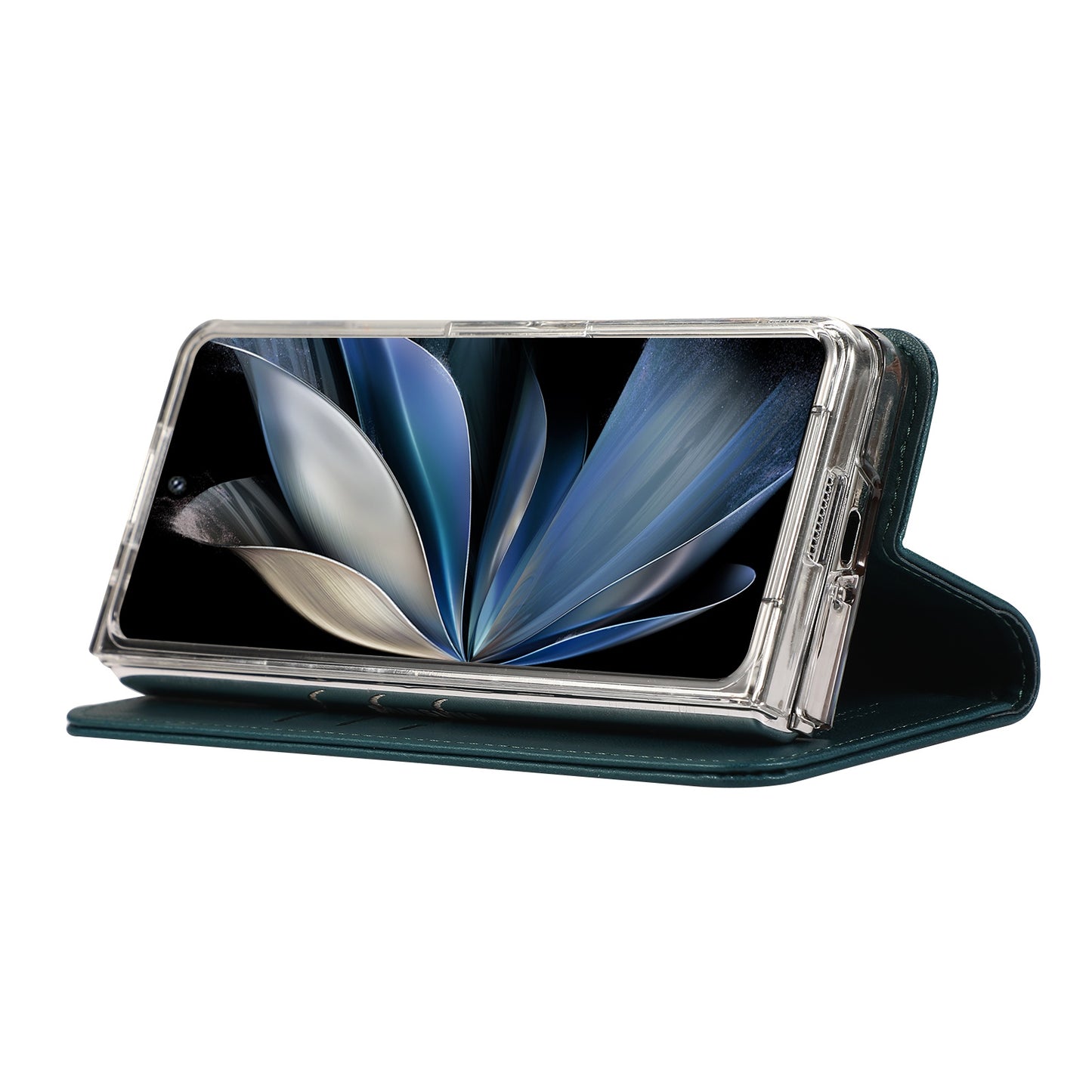 ABEEL For Samsung Galaxy Z Fold6 5G Phone Case RFID Blocking Leather Flip Cover - Green