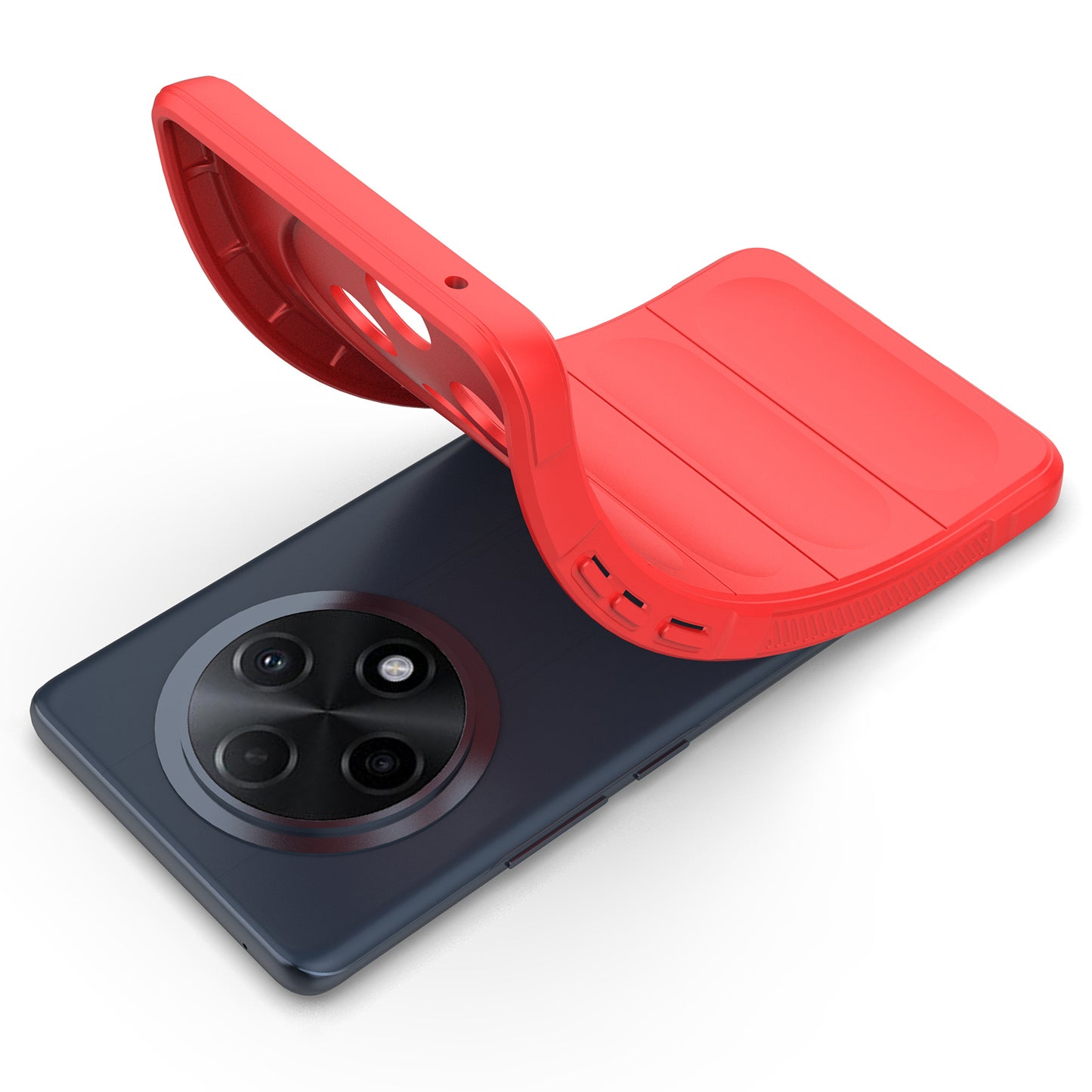 For Oppo F27 Pro+ 5G Case Soft TPU Drop Resistant Phone Cover - Red