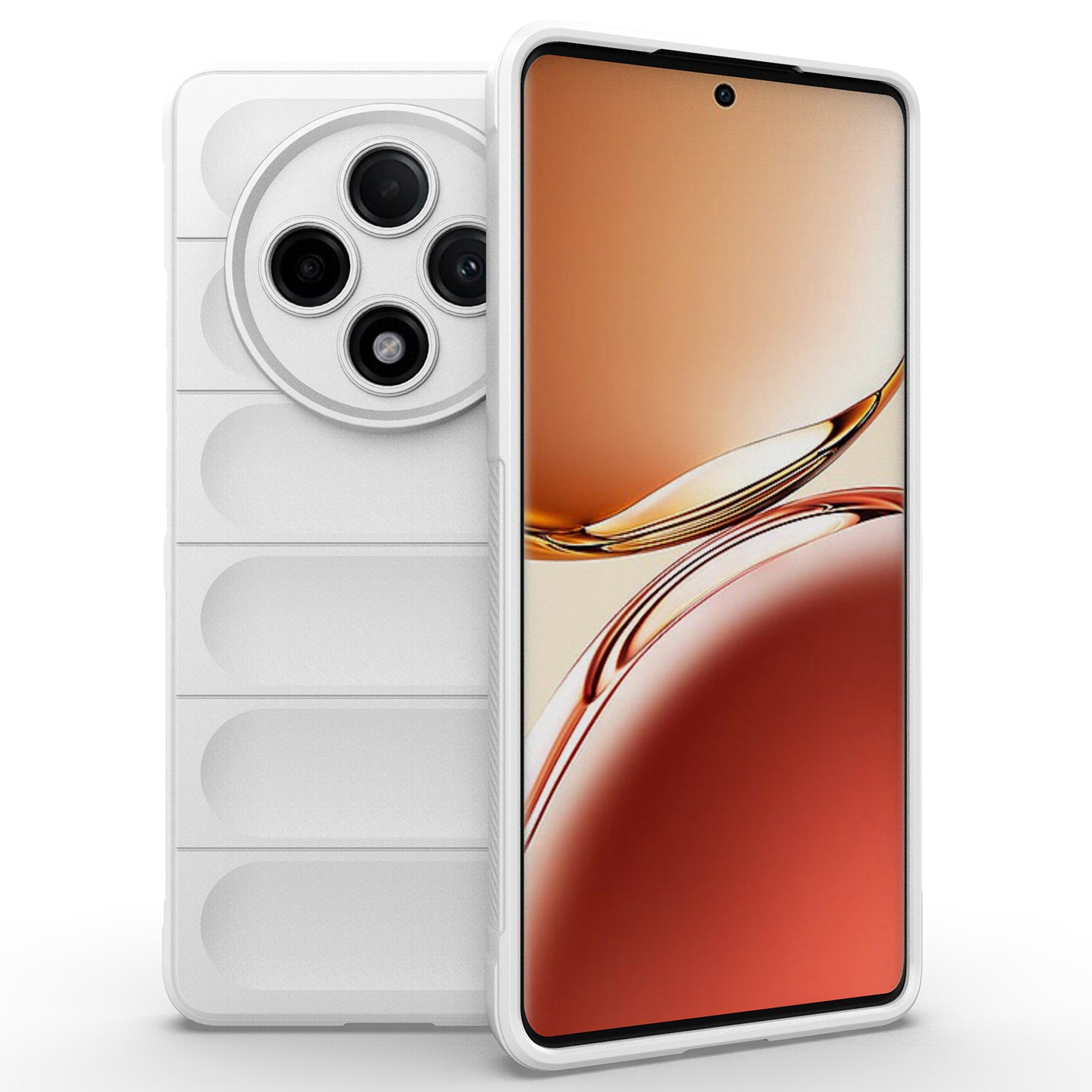 For Oppo F27 Pro+ 5G Case Soft TPU Drop Resistant Phone Cover - White